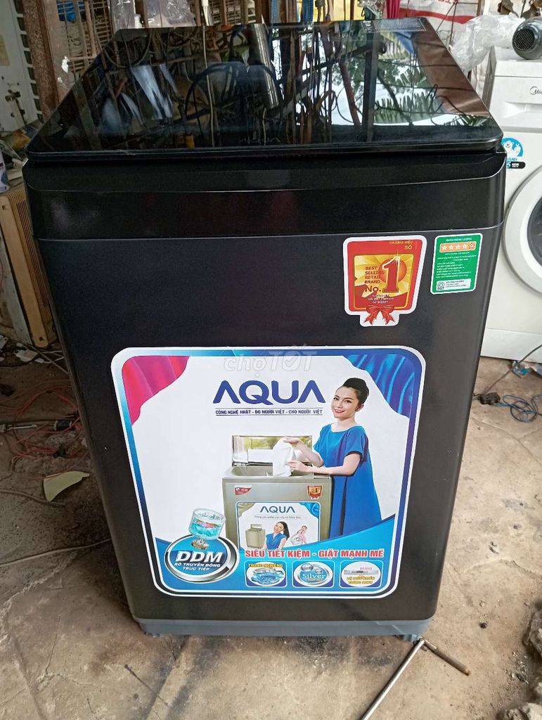 Máy giặt AQUA 10kg máy đẹp 90% BH12TH