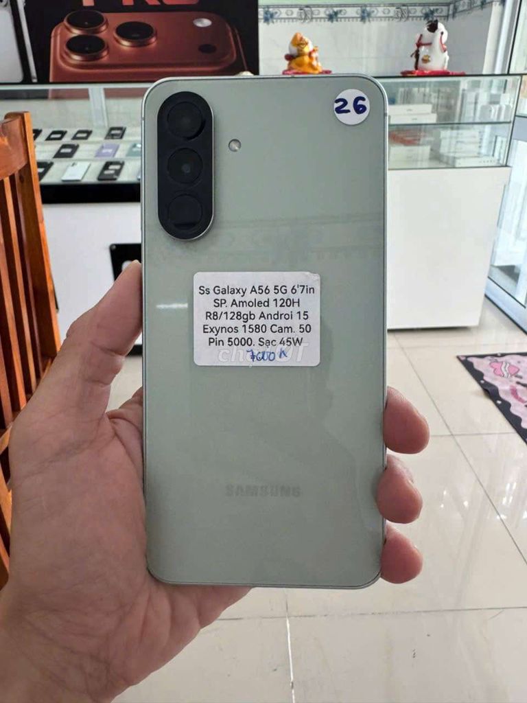 Samsung Galaxy A56 5G 128GB Xám. Mua bán Điện thoại tại Thành phố Thủ Dầu Một Bình Dương được đăng bởi TTMobileBD hình 1