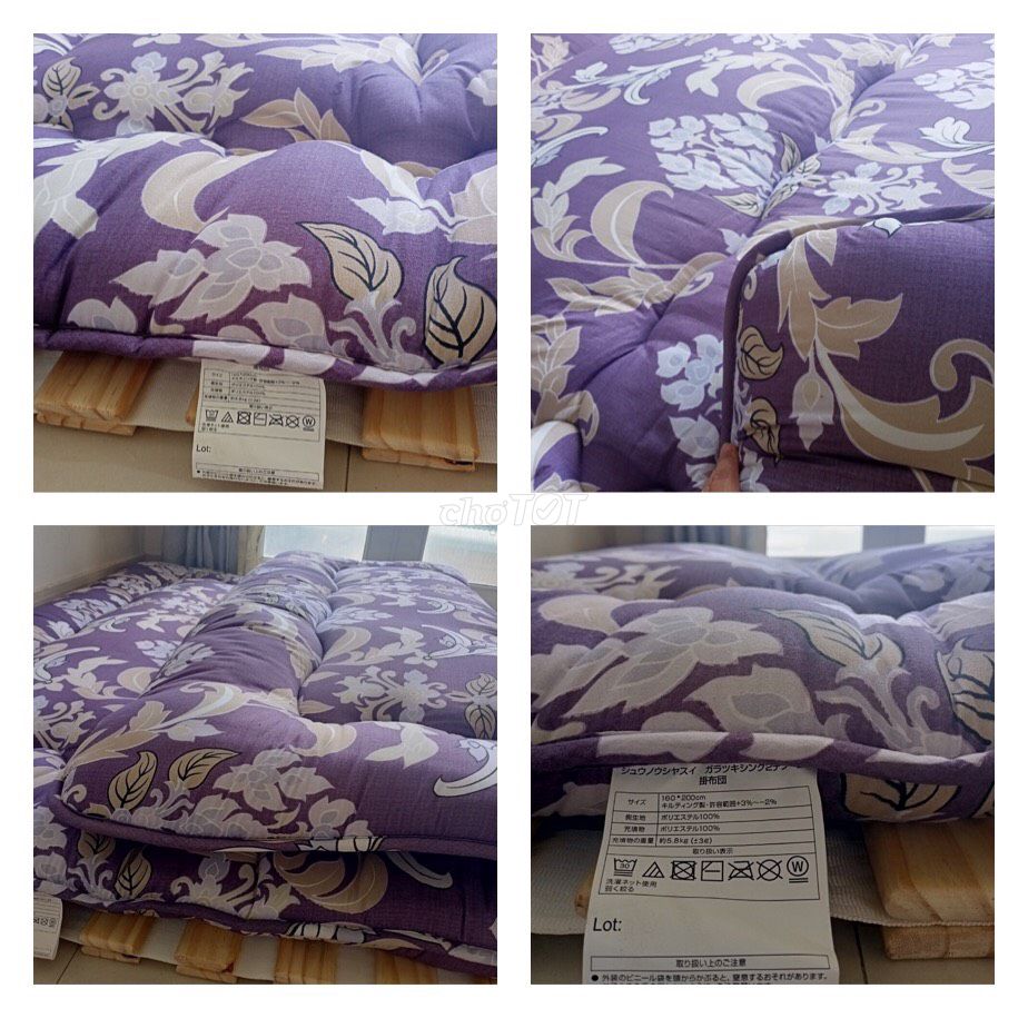 Nệm Bông xuất Nhật kích thước 1m2x2m,1m4x2m,1m8x2m