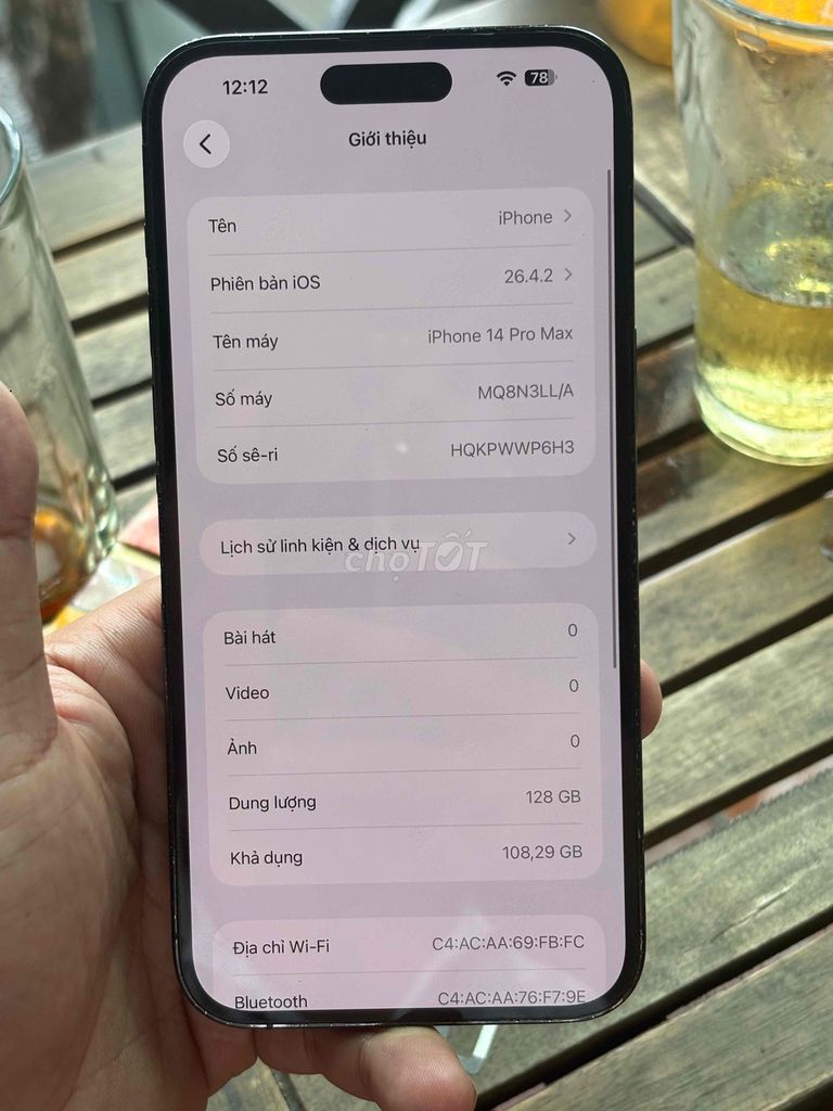 iPhone 14 Pro Max 128GB Đen LL/A Đã dùng. Mua bán Điện thoại tại Thành phố Thuận An Bình Dương được đăng bởi Trung Apple Ko bán góp hình 1