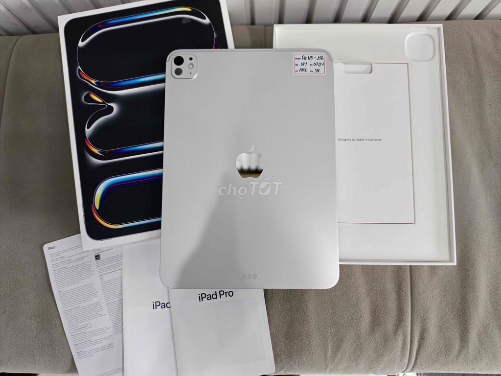 ipad Pro M5-256 Silver VN/A Chưa Sạc bh 25/07/2027. Mua bán Máy tính bảng tại Quận Đống Đa Hà Nội được đăng bởi Quý Hoàng hình 1