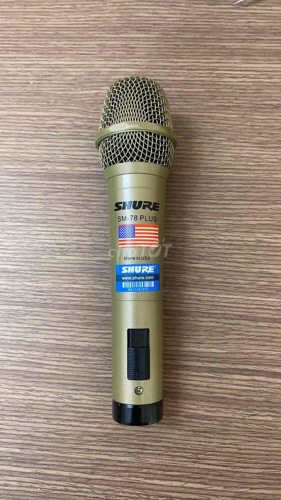 Microphone Shure SM-78 Plus Vàng đồng. Mua bán Tivi, Âm thanh tại Huyện Hóc Môn Tp Hồ Chí Minh được đăng bởi VIOS hình 1