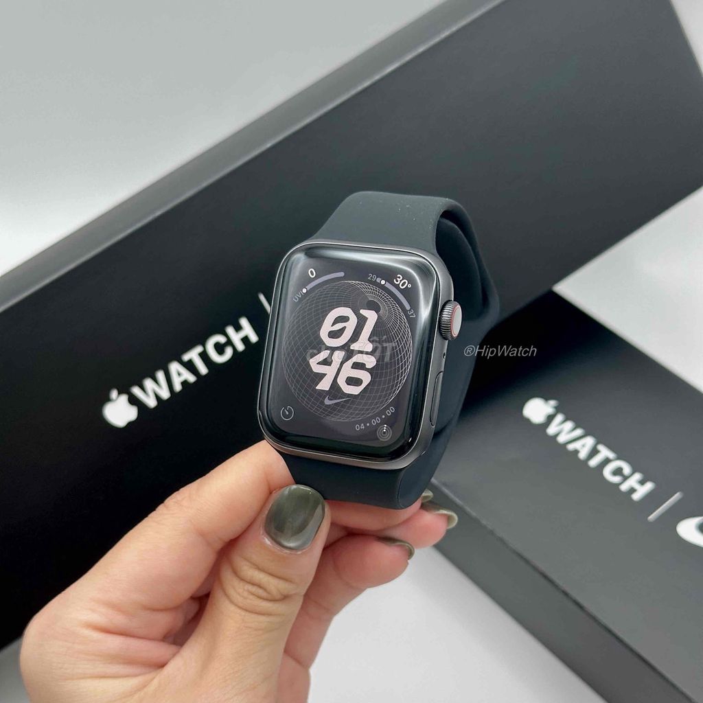 Apple Watch Series 5 44mm Nhôm Đen LTE Esim. Mua bán Thiết bị đeo thông minh tại Quận Hoàng Mai Hà Nội được đăng bởi Minh Thư hình 1