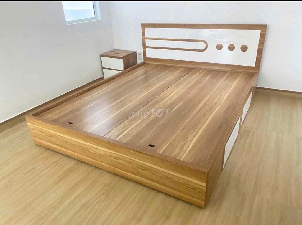 Giường gỗ MDF có 2 hộp kéo. Mua bán Giường, chăn ga gối nệm tại Huyện Hóc Môn Tp Hồ Chí Minh được đăng bởi Phương hoa hình 1