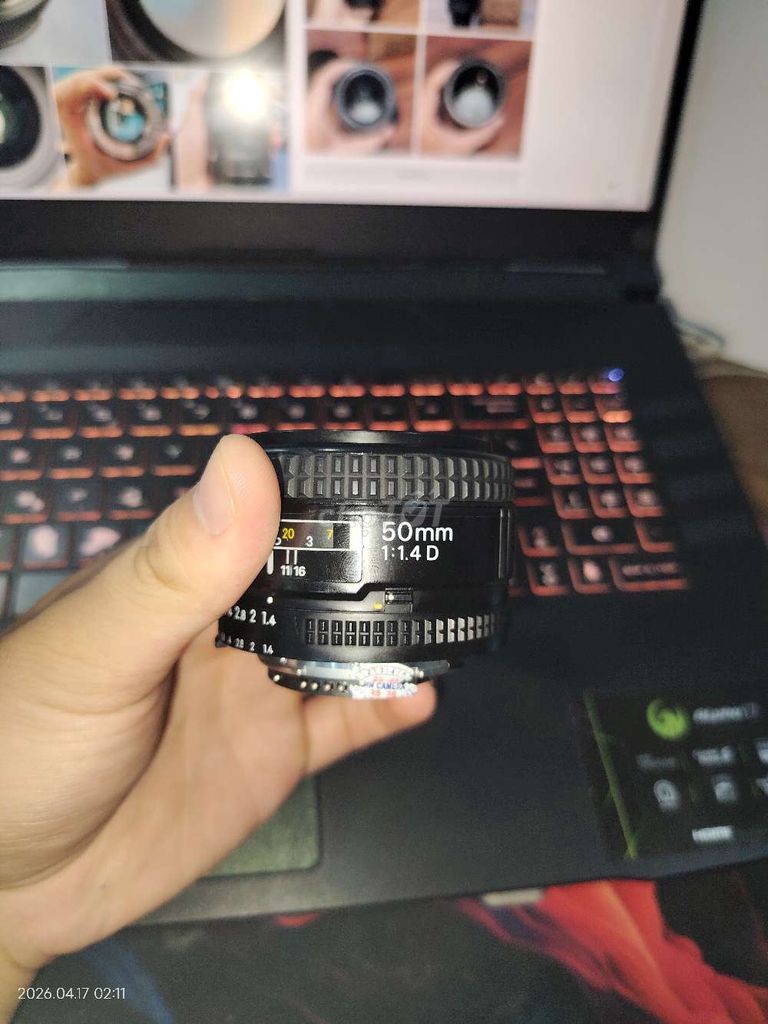 Ống kính Nikon 50 f1.4D Đen Đã sử dụng. Mua bán Máy ảnh, Máy quay tại Quận Bình Thạnh Tp Hồ Chí Minh được đăng bởi ni omnddn hình 1
