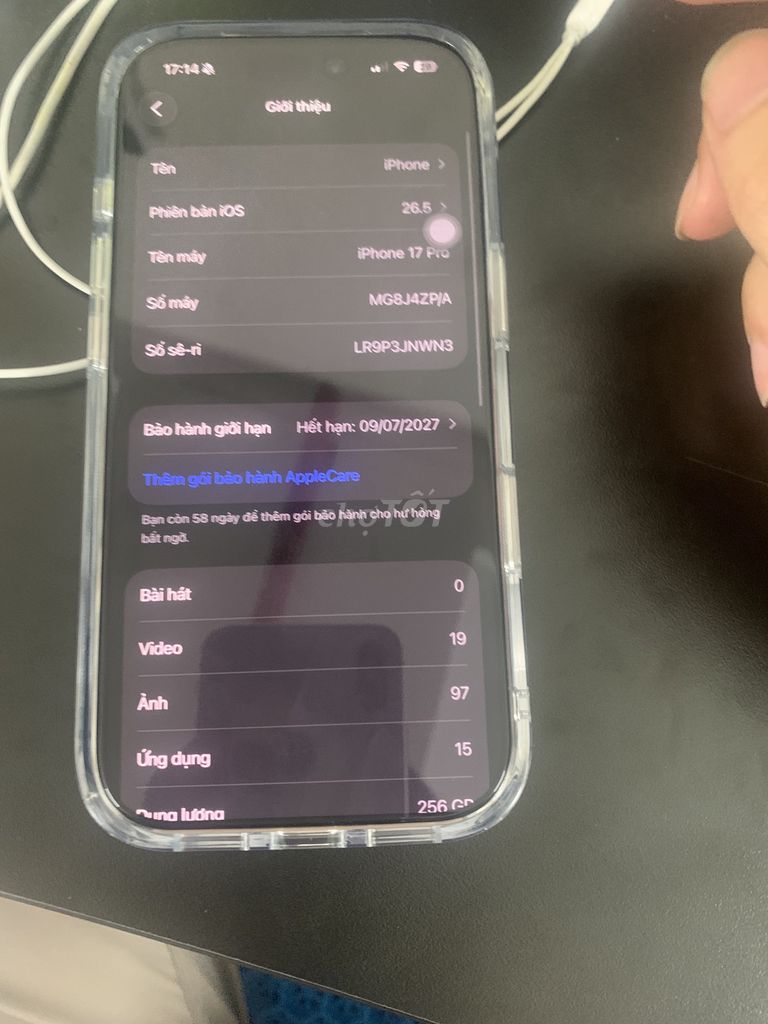 iPhone 17 Pro 256GB Đã sử dụng. Mua bán Điện thoại tại Quận Gò Vấp Tp Hồ Chí Minh được đăng bởi Quang Hoang Thanh hình 1
