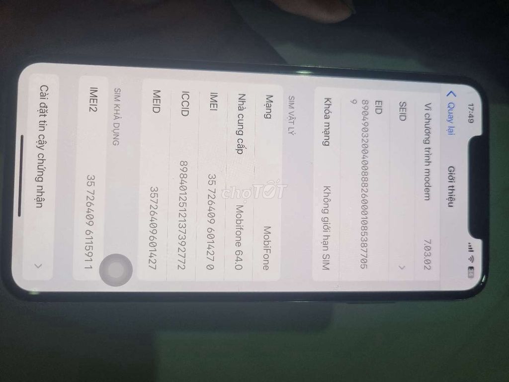 iPhone XS Max 64GB Trắng Đã sử dụng. Mua bán Điện thoại tại Huyện Nhơn Trạch Đồng Nai được đăng bởi Tho hình 1