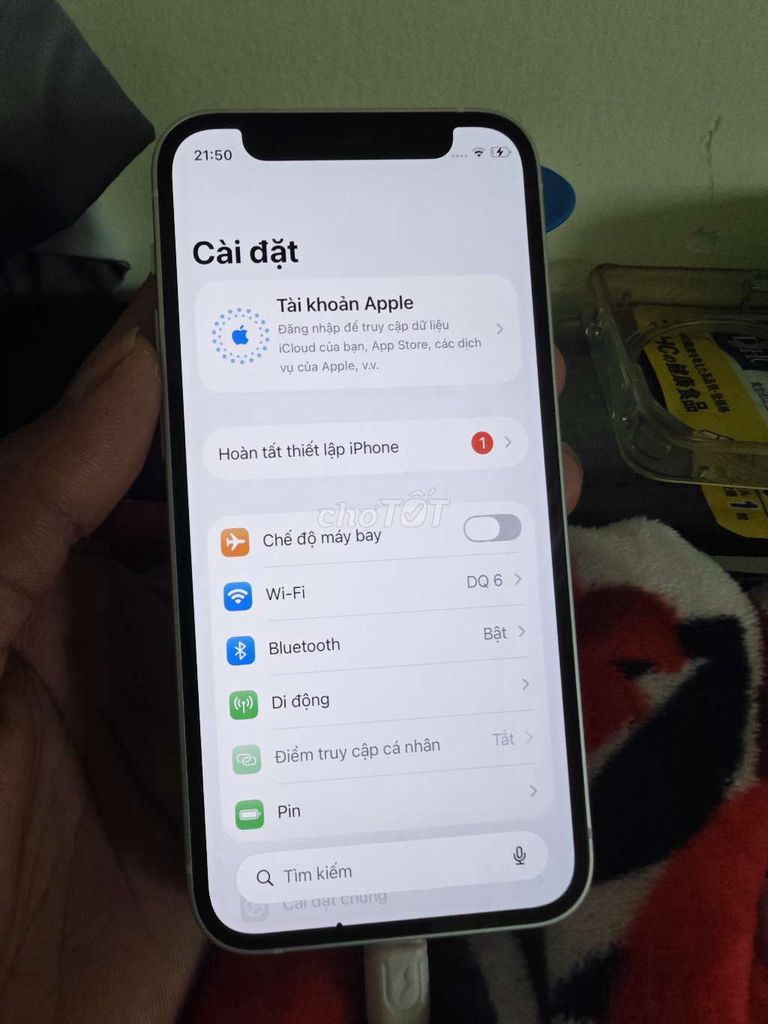 Apple iPhone 12 mini Trắng Đốm mực nhỏ . Mua bán Điện thoại tại Huyện Định Quán Đồng Nai được đăng bởi Chau Sanl hình 1