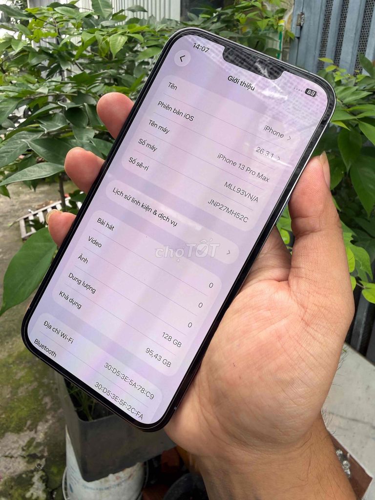 Apple iPhone 13 Pro Max 128GB Xám Đã sử dụng. Mua bán Điện thoại tại Huyện Bình Chánh Tp Hồ Chí Minh được đăng bởi Lâm mobiphone hình 1