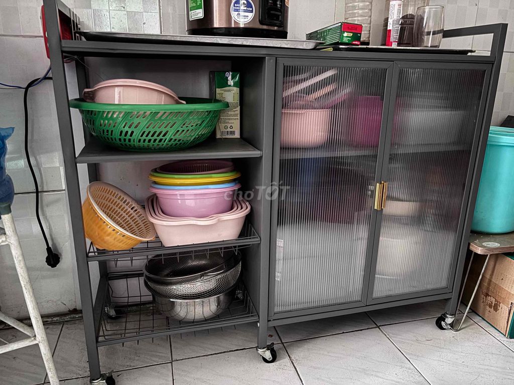 Tủ đa năng Thép cacbon Xám 3 tầng. Mua bán Tủ, kệ gia đình tại Quận Tân Phú Tp Hồ Chí Minh được đăng bởi Trang Lê hình 1