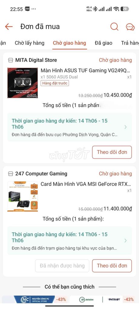 Card màn hình Asus 5060 Dual 8GB. Mua bán Linh kiện (RAM, Card...) tại Quận Hoàng Mai Hà Nội được đăng bởi Hồ Tuấn Hoàng hình 1