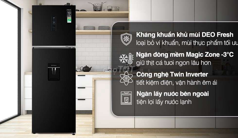 Tủ lạnh Aqua Inverter 347 lít AQR-T400FA(WFB)
Mới