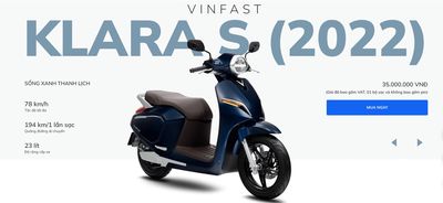 VinFast Klara S 2022 (Nhận liền Voucher 1.600.000)