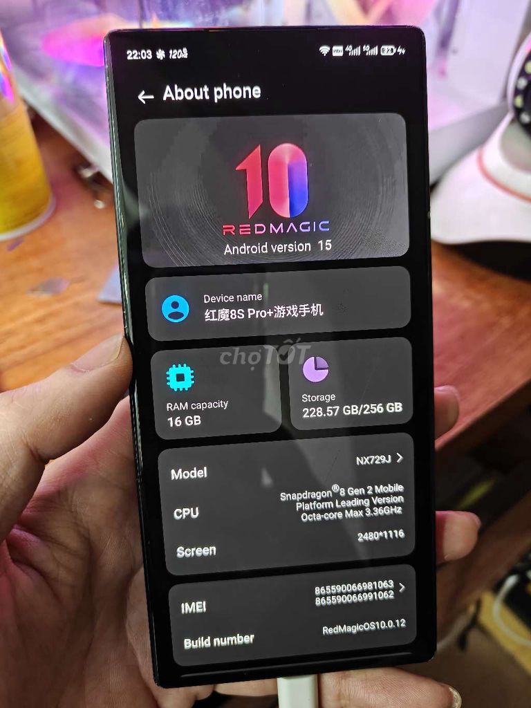 RedMagic 8S Pro+ 16GB/256GB Đen. Mua bán Điện thoại tại Quận Thanh Xuân Hà Nội được đăng bởi cửa hàng điện thoại giá rẻ hình 1