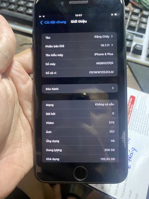 Iphone 8plus 256gb full cn. Mua bán Điện thoại tại Huyện Cư Jút Đắk Nông được đăng bởi Đặng Chây