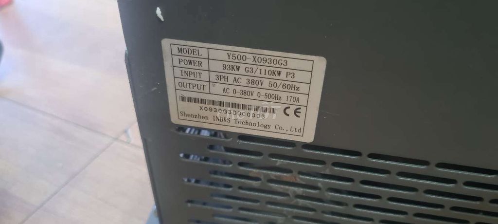 Biến tần INDVS Y500-X0930G3 93KW Xám. Mua bán Đồ chuyên dụng, Giống nuôi trồng tại Quận 12 Tp Hồ Chí Minh được đăng bởi vũ tuấn hình 1