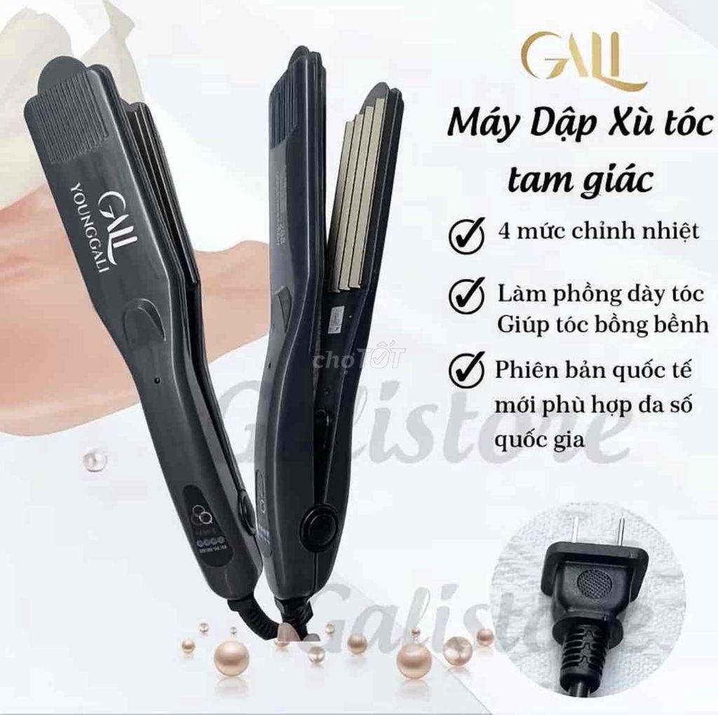 Máy dập xù tóc GALL Tam giác Nữ Đen. Mua bán Phụ kiện thời trang khác tại Huyện Lộc Ninh Bình Phước được đăng bởi Huyen Mong hình 1
