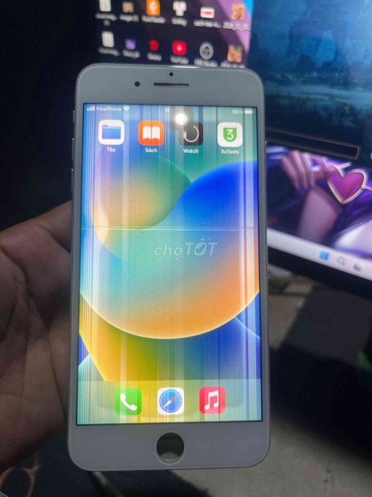 Apple iPhone 8 Plus 64GB Trắng Hư màn hình. Mua bán Điện thoại tại Huyện Châu Thành Kiên Giang được đăng bởi DD Computer TH hình 1