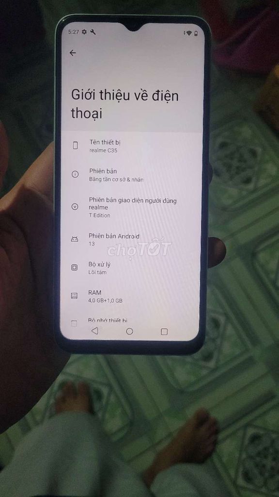 Realme C35 64GB Xanh lá. Mua bán Điện thoại tại Huyện Lấp Vò Đồng Tháp được đăng bởi tran van trí hình 1