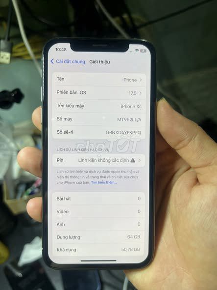 iPhone Xs 64GB Trắng Lưng có rạn. Mua bán Điện thoại tại Quận Gò Vấp Tp Hồ Chí Minh được đăng bởi Hội Đồ Điện Tử hình 1