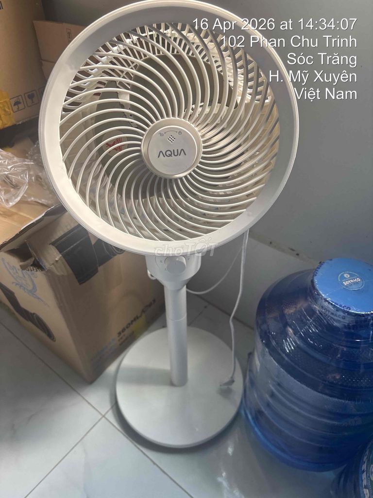 Quạt điện Aqua Trắng Đã sử dụng. Mua bán Quạt tại Huyện Mỹ Xuyên Sóc Trăng được đăng bởi Nguyễn Thế hình 1