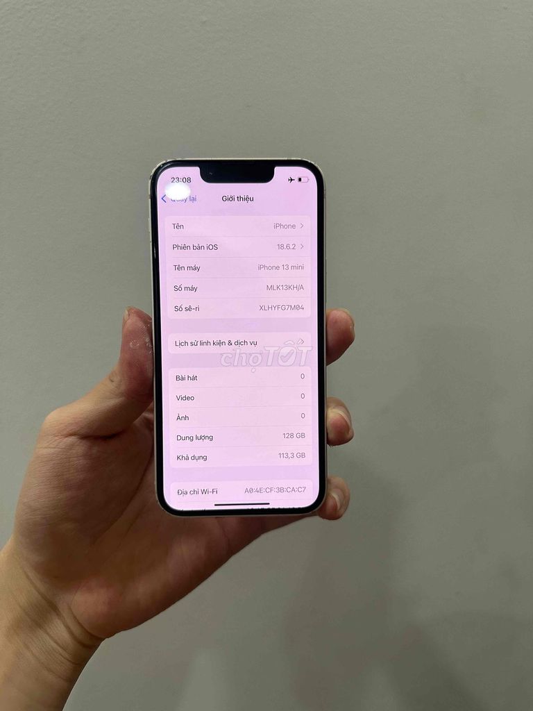 Apple iPhone 13 mini 128GB Trắng. Mua bán Điện thoại tại Quận 10 Tp Hồ Chí Minh được đăng bởi Pax Thiên hình 1
