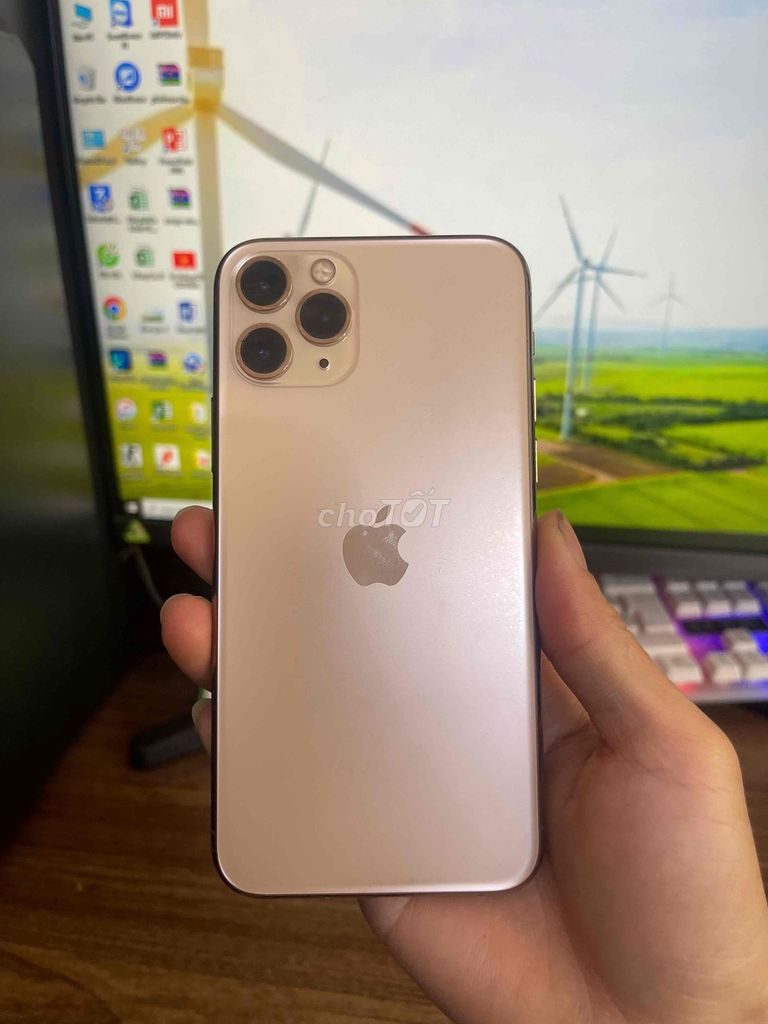11 Pro 64GB Gold 2 Sim vật lý  Zin nguyên bản. Mua bán Điện thoại tại Quận Lê Chân Hải Phòng được đăng bởi Huy Tưởng Mobile hình 1