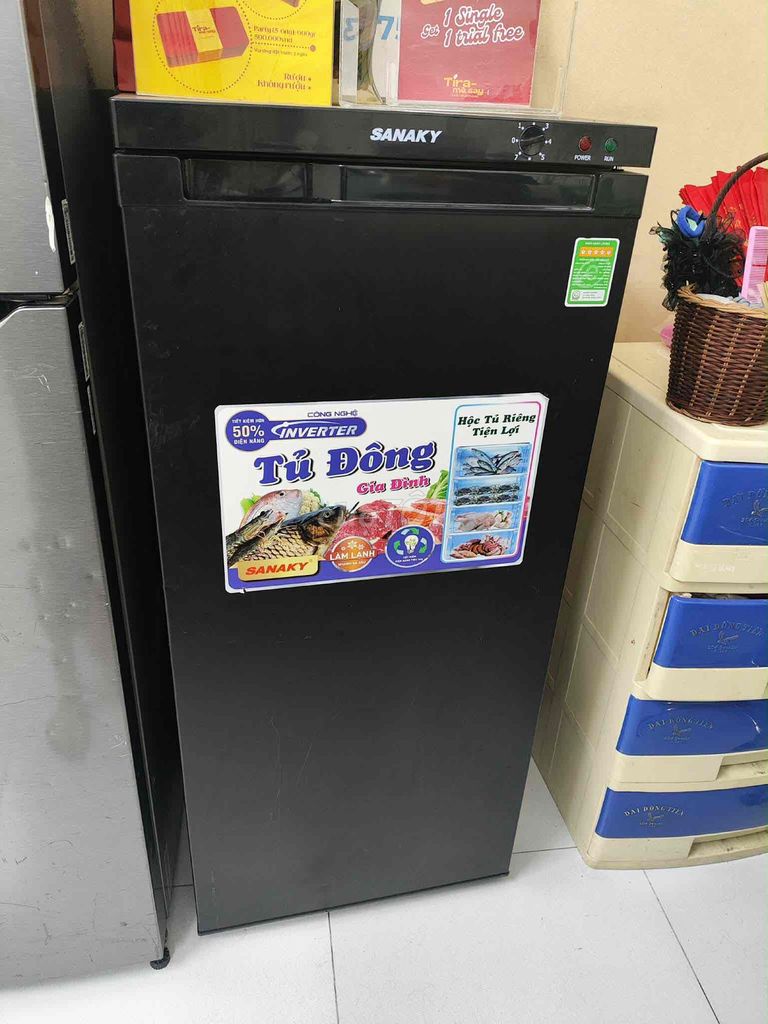 Tủ đông Sanaky Inverter tiết kiệm điện màu Đen. Mua bán Tủ lạnh tại Quận 1 Tp Hồ Chí Minh được đăng bởi Le Mai Trang hình 1