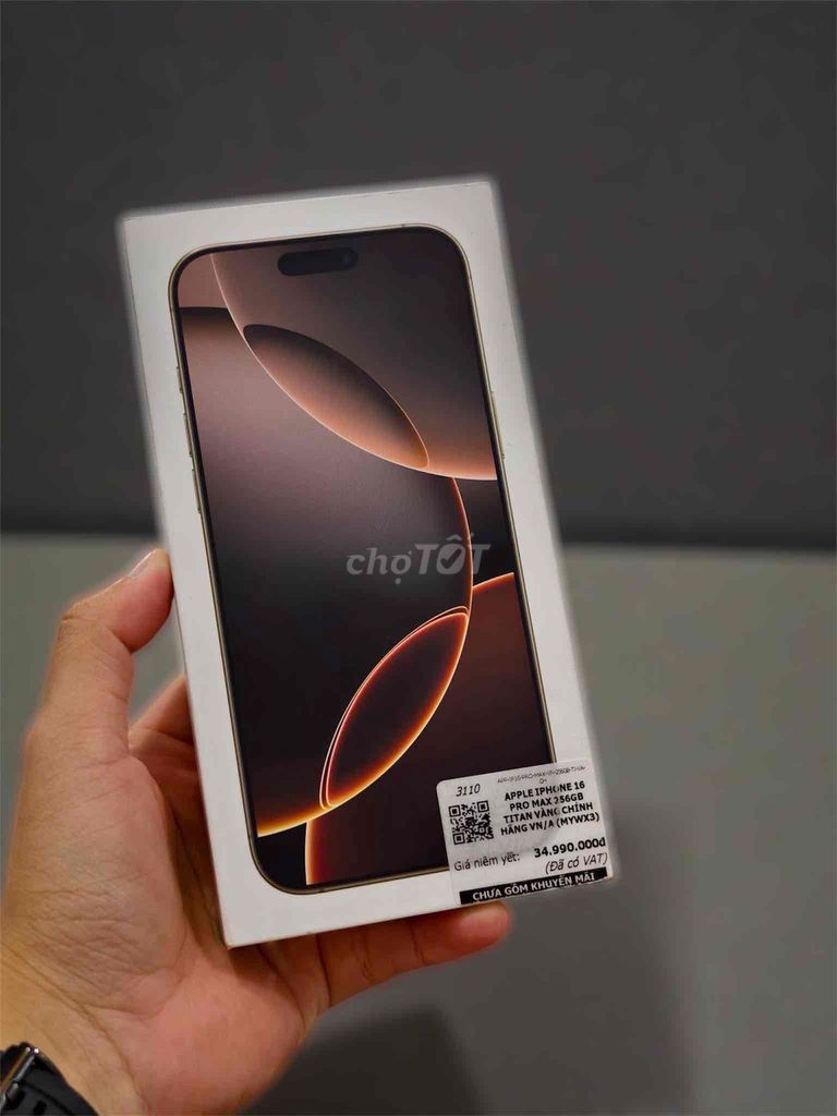 Apple iPhone 16 Pro Max 256GB Sa mạc Newseal. Mua bán Điện thoại tại Thành phố Bạc Liêu Bạc Liêu được đăng bởi Nguyễn Hưng Thịnh hình 1