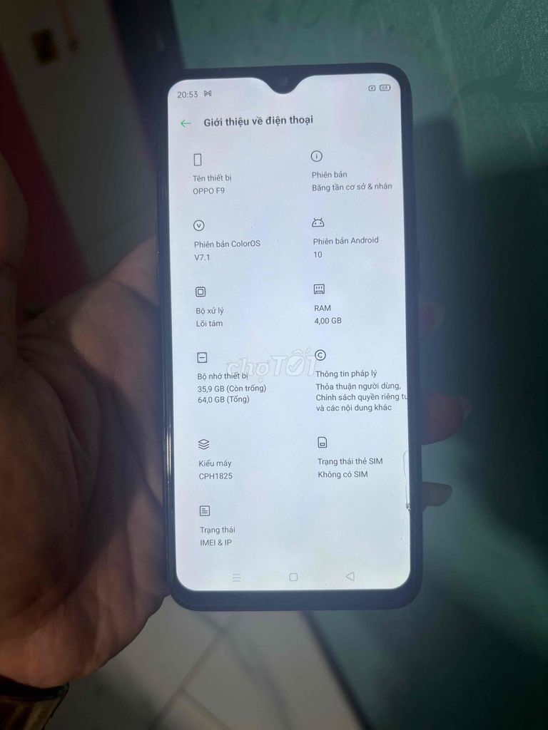 OPPO F9 64GB Đen. Mua bán Điện thoại tại Thành phố Bà Rịa Bà Rịa - Vũng Tàu được đăng bởi thanh lý hình 1