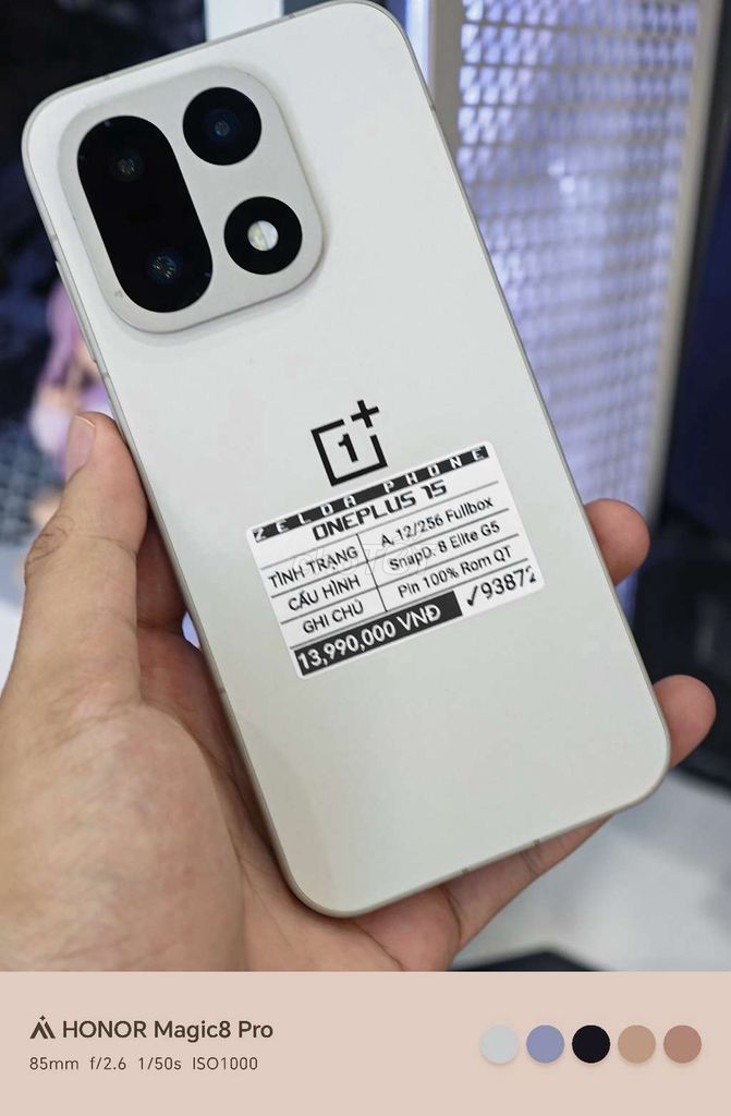 Oneplus 15 12GB/256GB Fullbox Rom QT. Mua bán Điện thoại tại Quận Ninh Kiều Cần Thơ được đăng bởi Zelda Phone hình 1