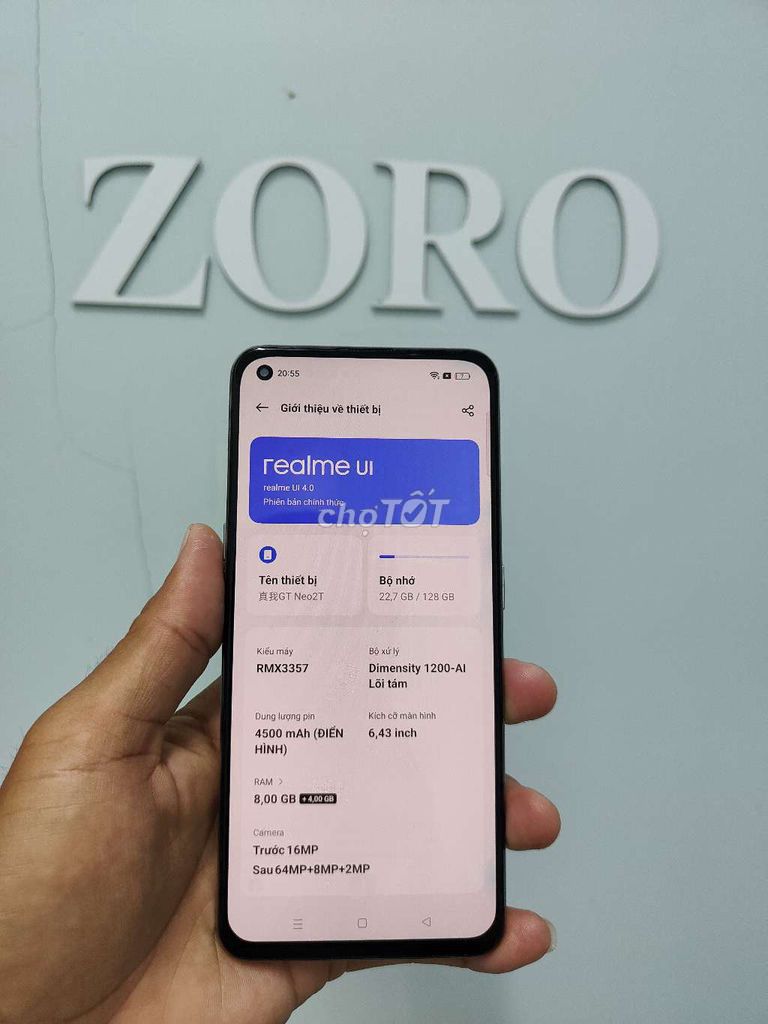 Realme GT Neo2T 128GB Trắng. Mua bán Điện thoại tại Huyện Bắc Sơn Lạng Sơn được đăng bởi Quốc Huy hình 1