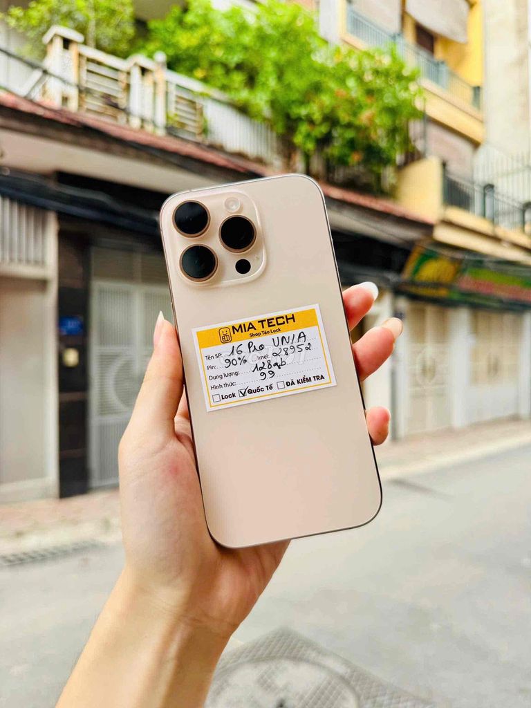 iPhone 16 Pro VN/A 128GB Vàng 99%. Mua bán Điện thoại tại Quận Ba Đình Hà Nội được đăng bởi Huy Trần hình 1