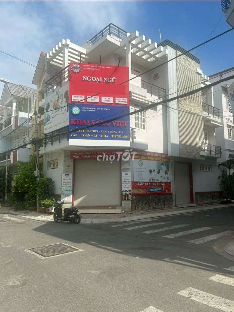 Cho thuê nhà góc 2 mặt tiền đường số 6x15m 2 lầu 4PN, Tân Phong, Q.7