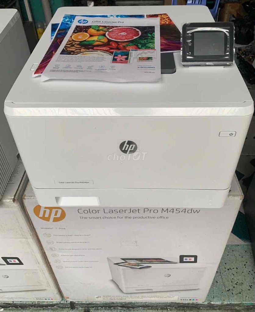 MÁY IN MÀU HP LASERJET PRO M454DW Củ full thùng.