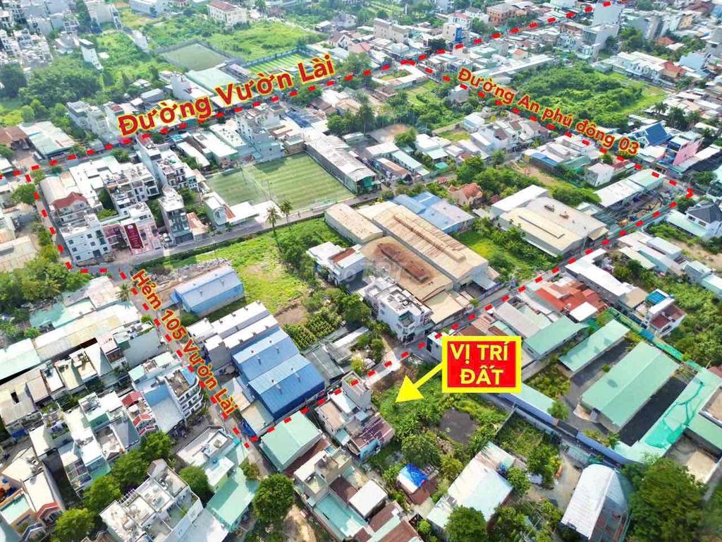 đất vườn lài an phú đông 90m2 ,hẻm thông xe hơi 🚗,sổ mới keng