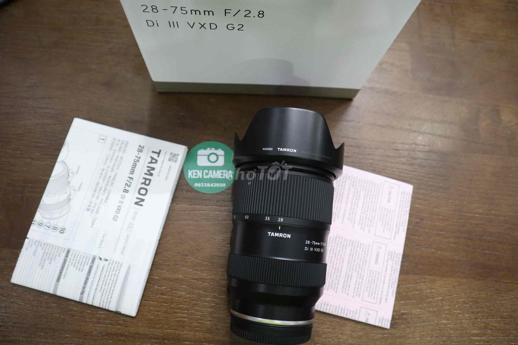 Ống kính Tamron 28 75 F2.8 G2 Sony đẹp Fullbox