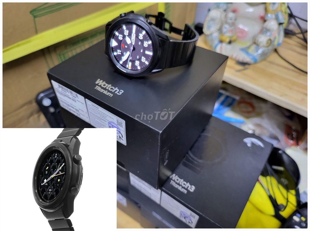 Đồng hồ SAMSUNG GALAXY WATCH 3 TITANIUM Mới 💯%full