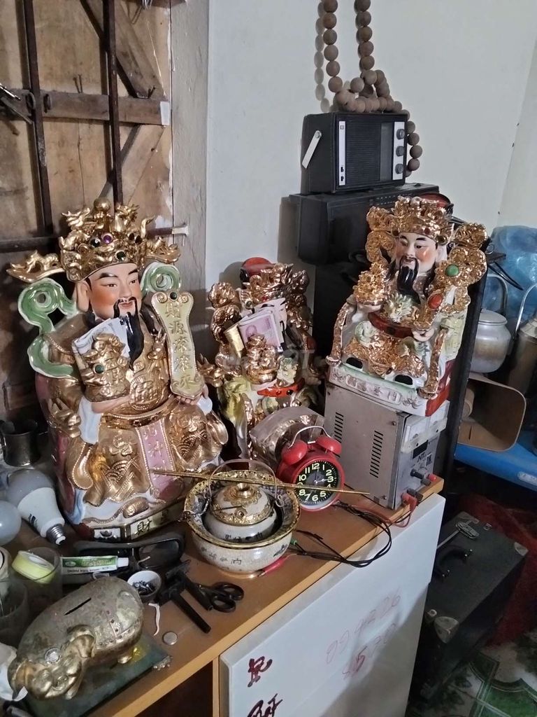 Tượng Thần Tài Gốm sứ Giang Tây Vàng Trắng Đỏ. Mua bán Đồ sưu tầm, đồ cổ tại Quận Hoàng Mai Hà Nội được đăng bởi Nguyễn công thành hình 1