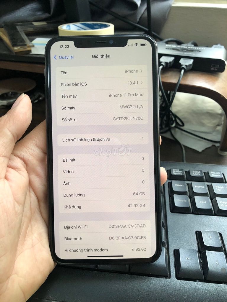 Apple iPhone 11 Pro Max 64GB Xám Đã qua sử dụng. Mua bán Điện thoại tại Quận 4 Tp Hồ Chí Minh được đăng bởi Hội Đồ Điện Tử hình 1