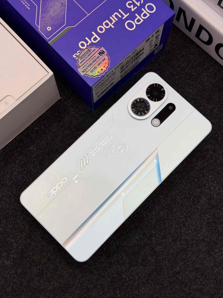 Oppo K13 Turbo Pro 256GB Trắng. Mua bán Điện thoại tại Thành phố Huế Thừa Thiên Huế được đăng bởi Nhân Nguyễn Store 116 Điện Biên Phủ TP Huế hình 1