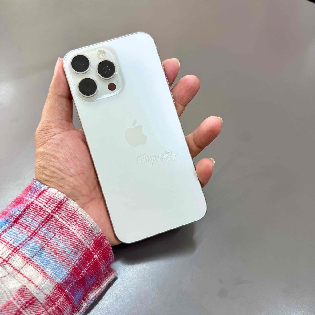 15 Promax 256gb VN/A Trắng nguyên zin pin 86. Mua bán Điện thoại tại Thành phố Bến Tre Bến Tre được đăng bởi Tiệm Nhà Táo hình 1