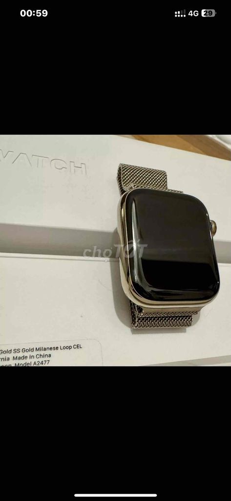 Apple watch series  7  45 mm  thép vàng 👉  máy lướ