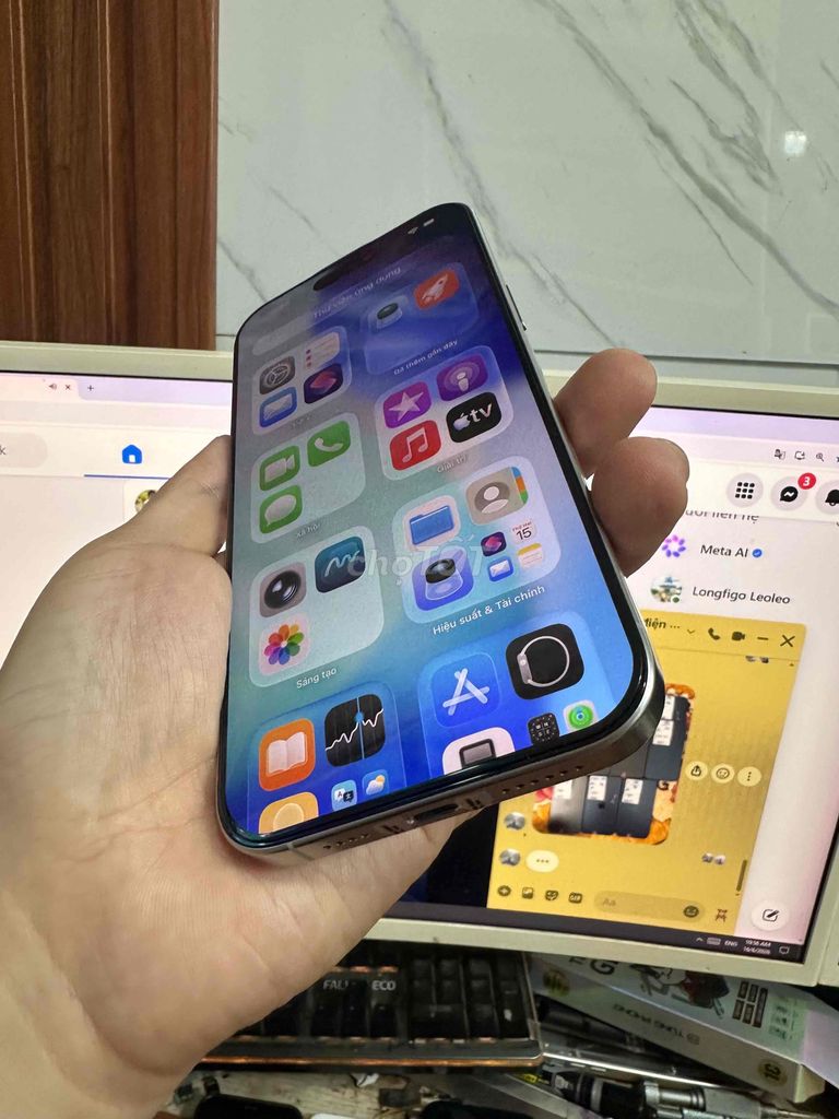 iphone 16promax 256g trắng zin keng áp pin91%. Mua bán Điện thoại tại Quận Lê Chân Hải Phòng được đăng bởi hoang anh hình 1
