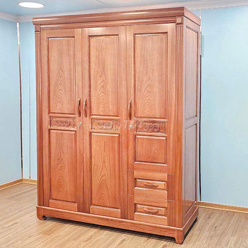 Tủ quần áo Gỗ xoan đào Nâu đỏ 3 cánh mới 90%. Mua bán Tủ, kệ gia đình tại Quận Cái Răng Cần Thơ được đăng bởi Nguyễn Thị Hải Yến hình 1
