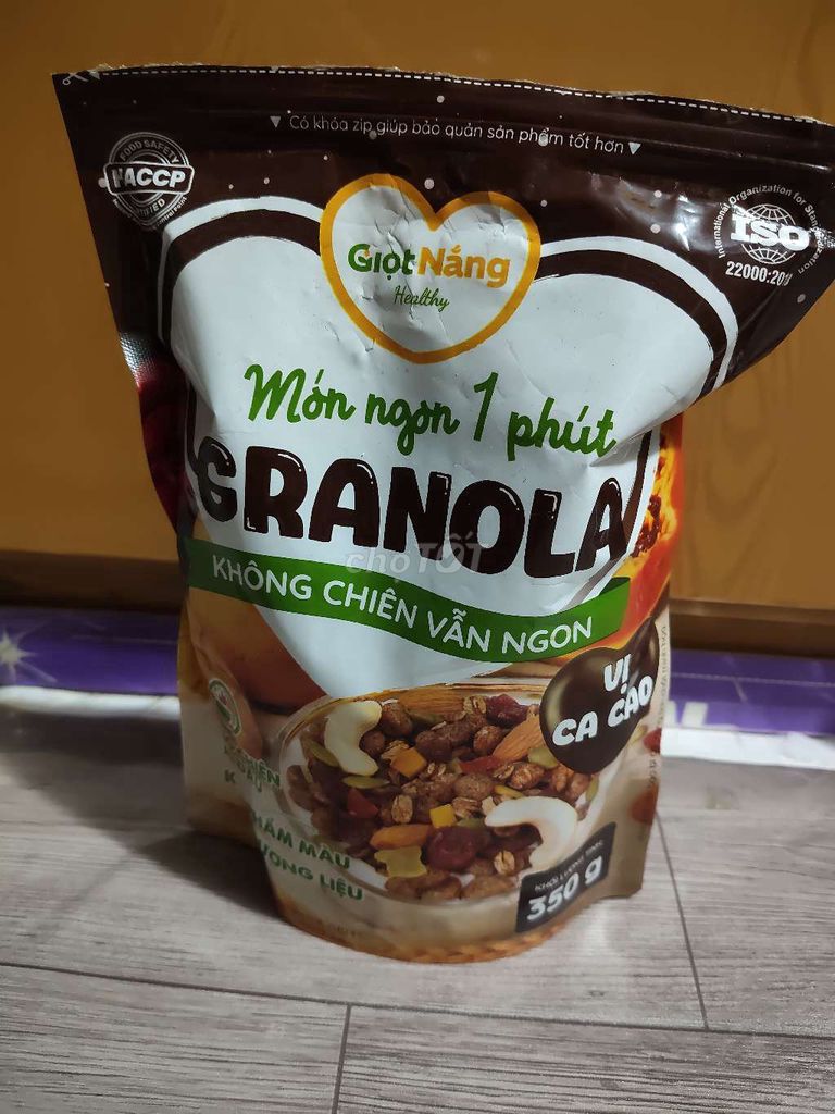 Ngũ cốc Granola Giọt Nắng Healthy vị cacao. Mua bán Đồ ăn, thực phẩm và các loại khác tại Quận Gò Vấp Tp Hồ Chí Minh được đăng bởi MyMy hình 1