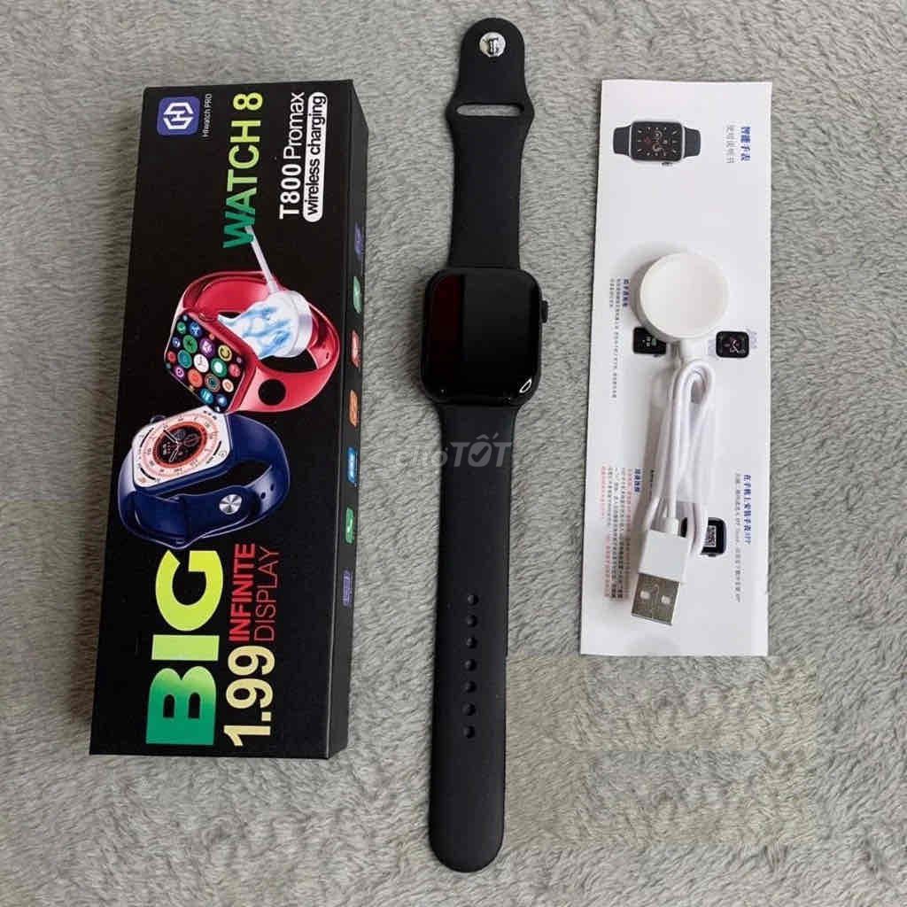 Đồng hồ thông minh T800Promax. Mua bán Thiết bị đeo thông minh tại Thị xã Bến Cát Bình Dương được đăng bởi Xuân Long  hình 1