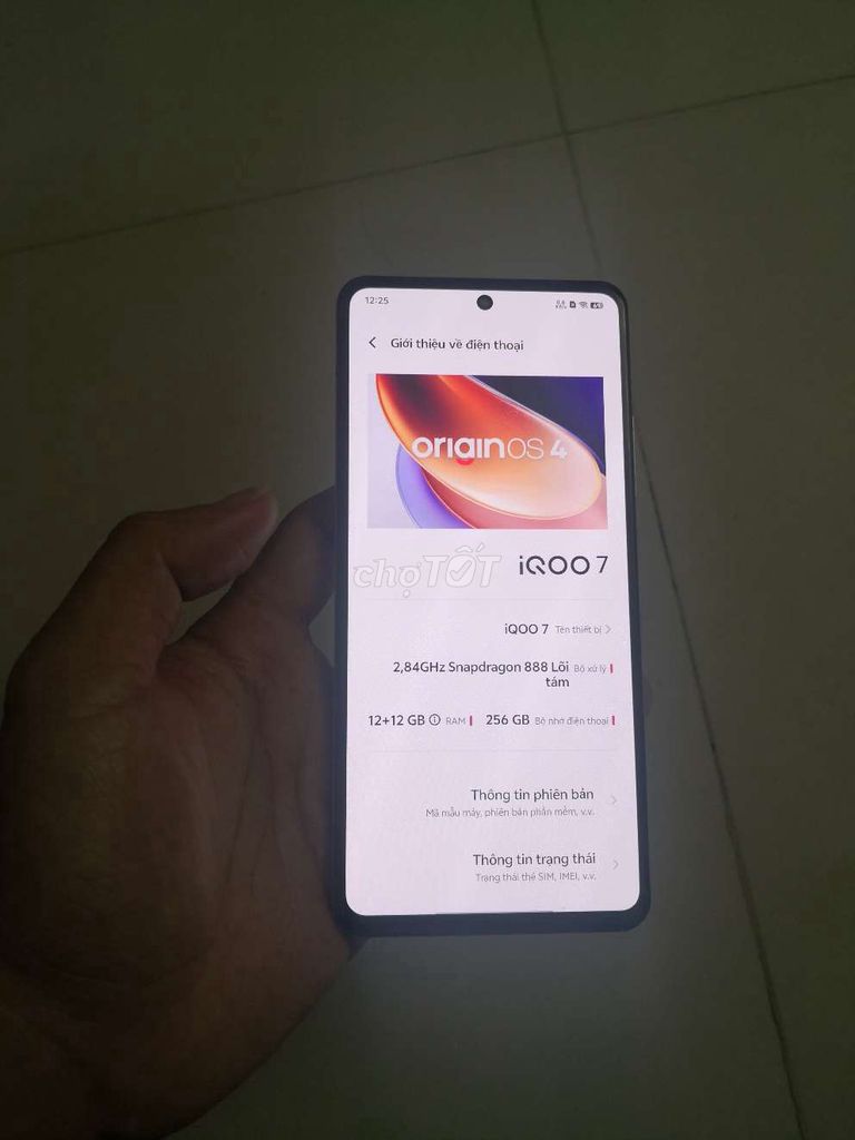 Vivo IQOO 7 Chip 888 / Ram 12+12GB/ 256GB. Mua bán Điện thoại tại Thành phố Biên Hòa Đồng Nai được đăng bởi MINH hình 1