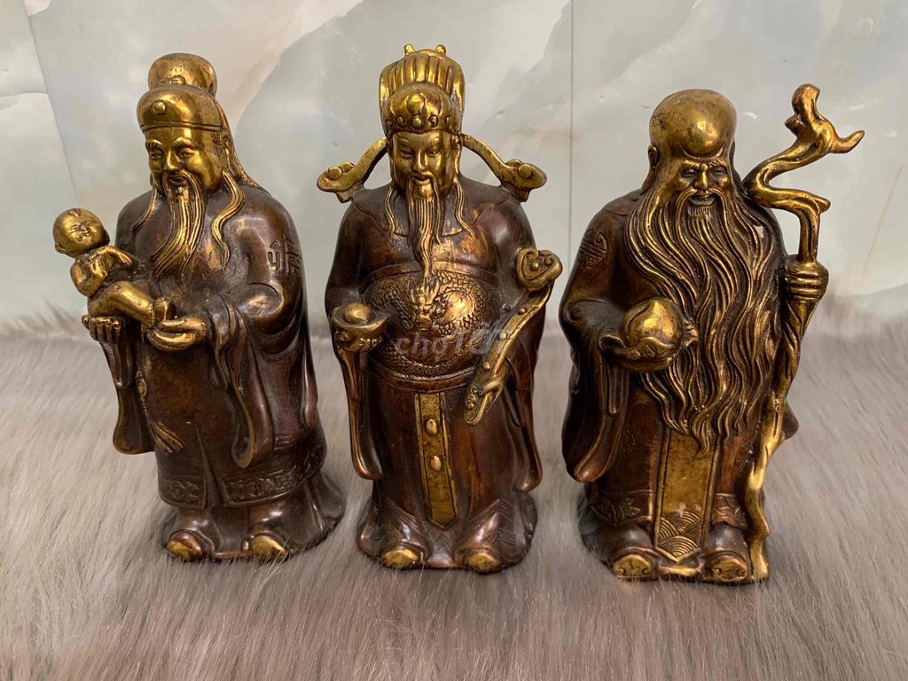 bộ tam đa phúc lộc thọ bằng đồng đúc. Mua bán Đồ sưu tầm, đồ cổ tại Quận Phú Nhuận Tp Hồ Chí Minh được đăng bởi Khanh ly hình 1