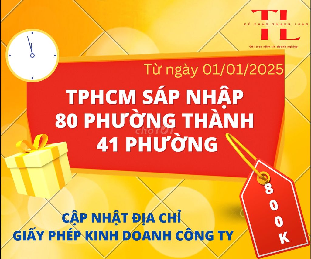 THAY ĐỔI THÔNG TIN GIẤY PHÉP KINH DOANH